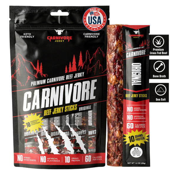 Carnivore Electrolytes Beef Jerky Sticks