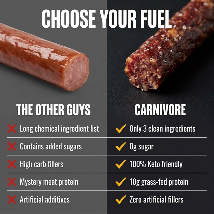Carnivore Electrolytes Beef Jerky Sticks