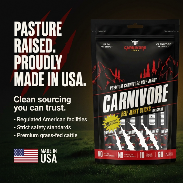 Carnivore Electrolytes Beef Jerky Sticks