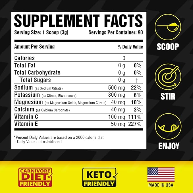 Unflavored Electrolytes Powder
